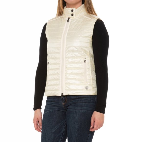 NEW Bogner Mabeli Puffer Vest!10 or 14Pearl Ivory WhiteBogner "B" Hardware